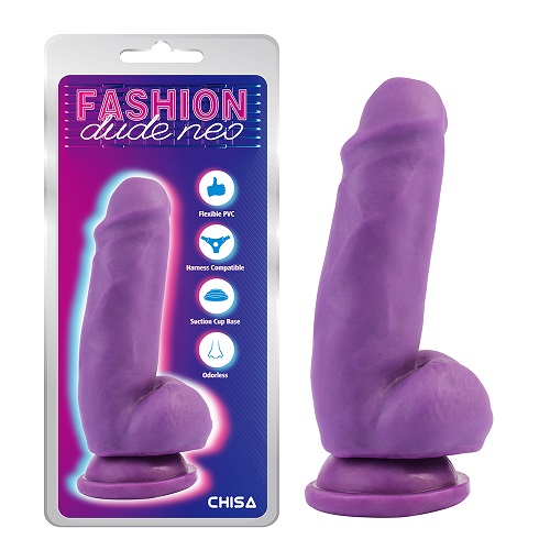 6.9'' Dual Density Cock Dildo Purple