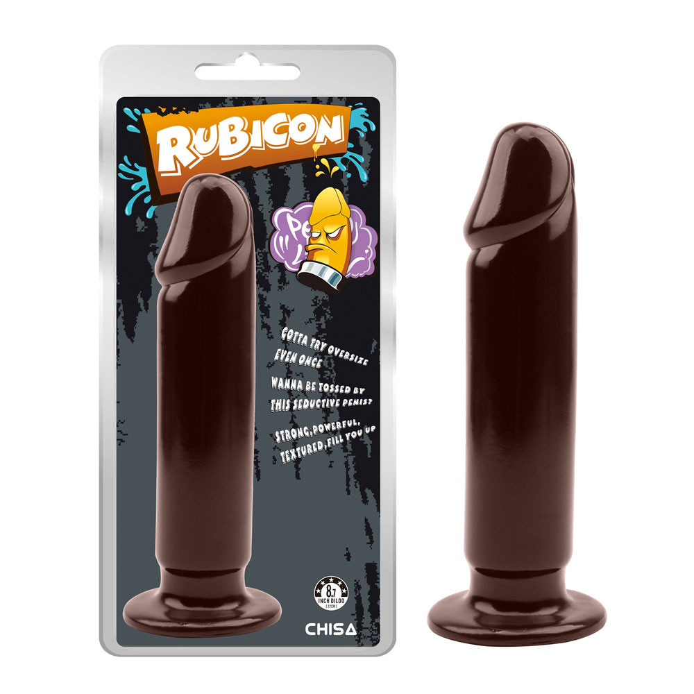 Evil Dildo Plug XL-Brown Natural PVC Anal Train