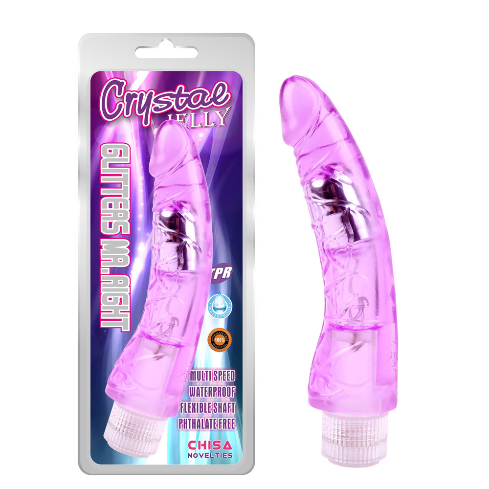 Realistic dildos Glitters Mr.Right-Purple