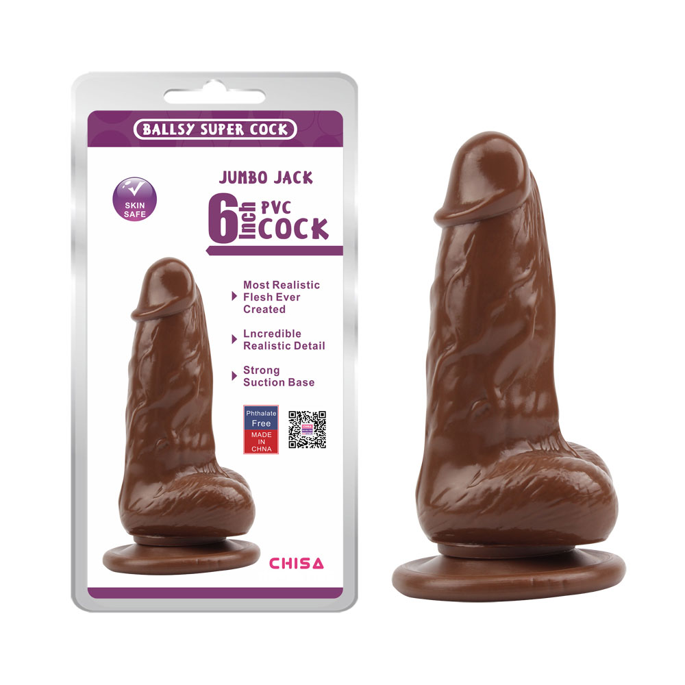 JUMBO JACK 6 Dildo - Brown